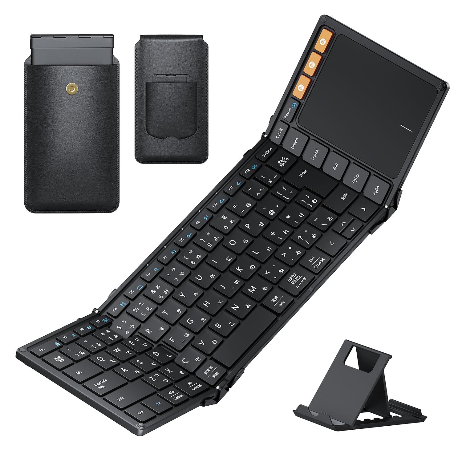 【2025年最新型】ProtoArc キーボード Bluetooth 折りたたみ式 ipad キーボード 大型タッチパッド搭載 3台同時接続 標準日本語配列 薄型 軽量 充電式 iOS/Android/Windows/macOS対応 収納バッグ スマホスタ（楽天・RENEW）