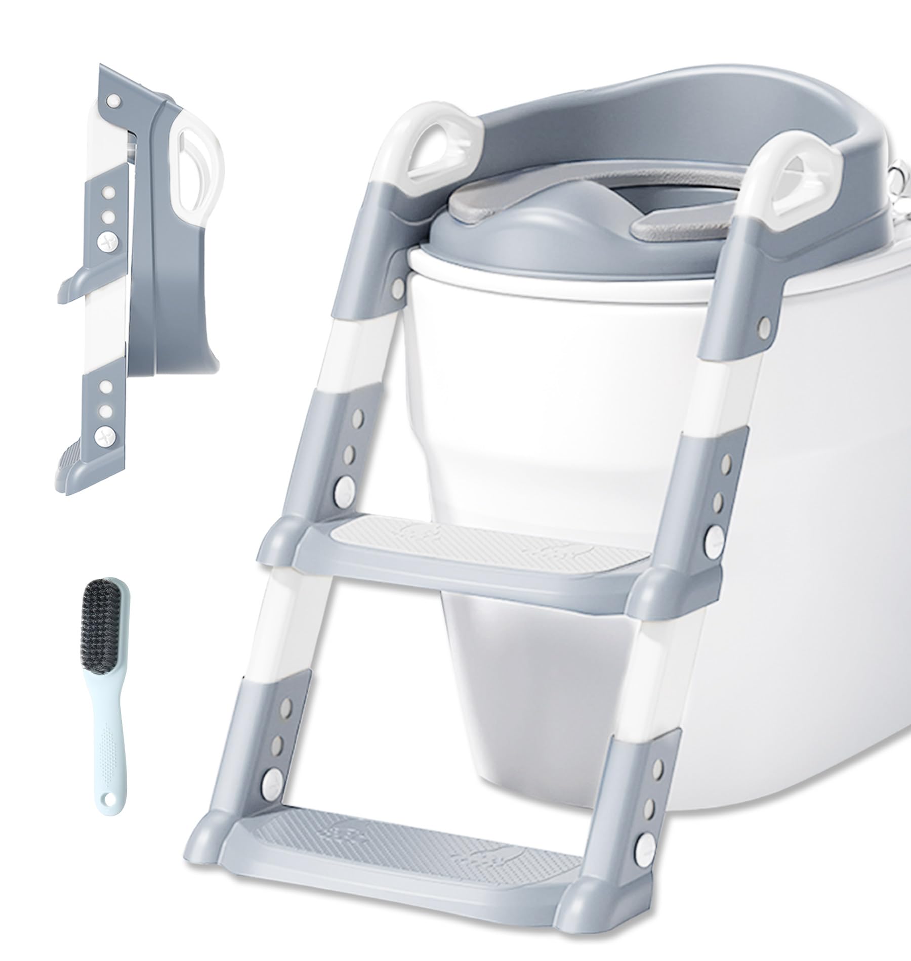 TANBIN 補助便座 トイレトレーニング【2024年の新モデル】子供おまる トイレ踏み台 折りたたみ式設計 6..