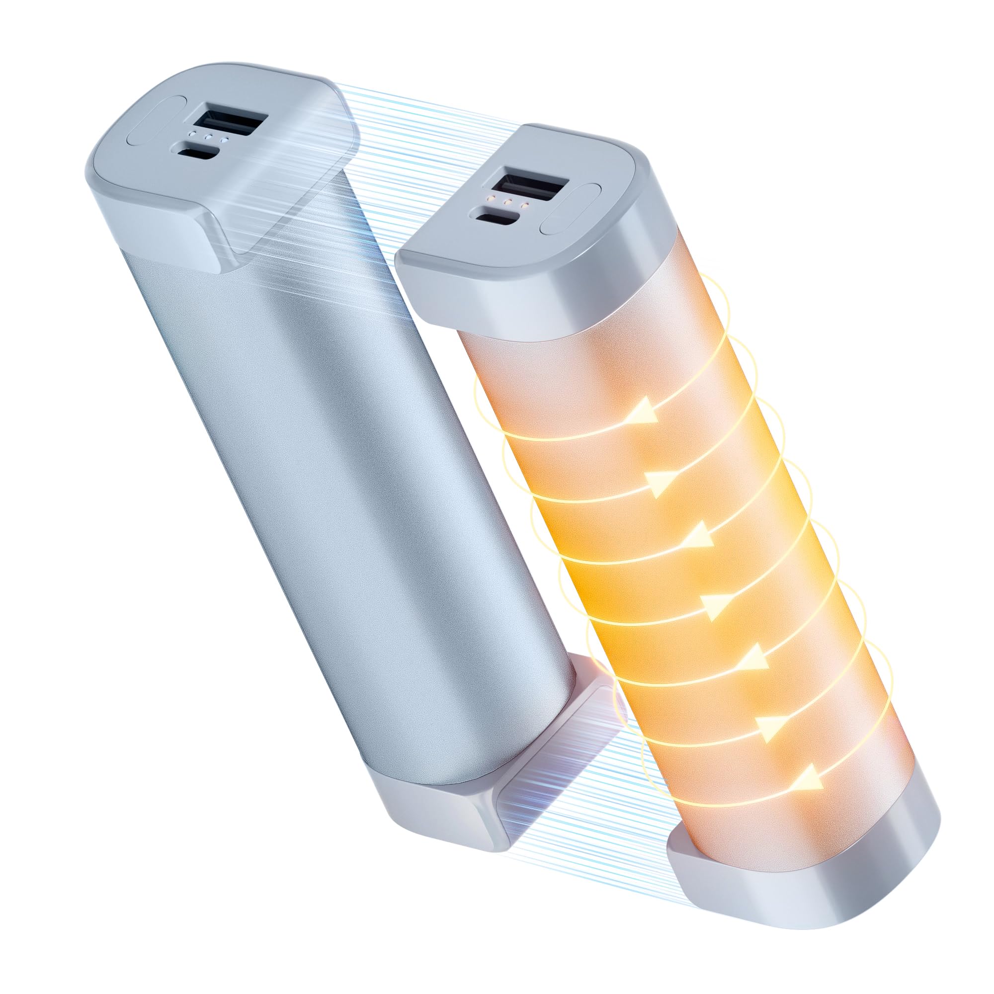 【2025新登場】 YUSIDO 充電式カイロ 秒速発熱 モバイルバッテリー機能付き 10000mAh 大容量 最大14時..