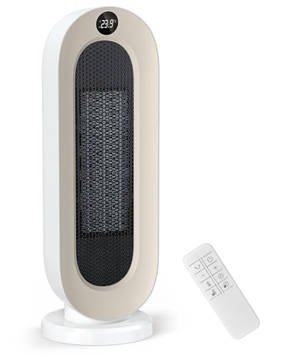 『2023冬新型』 セラミックヒーター 【ECO知能恒温 節電対策】 セラミックファンヒーター 暖房器具 省エネ 電気 ファンヒーター 首振り 3段階温度調整 800W/1200W 切り忘れ防止 二重過熱保護 転倒OFF タイマー機能 リモコン付き 大風量