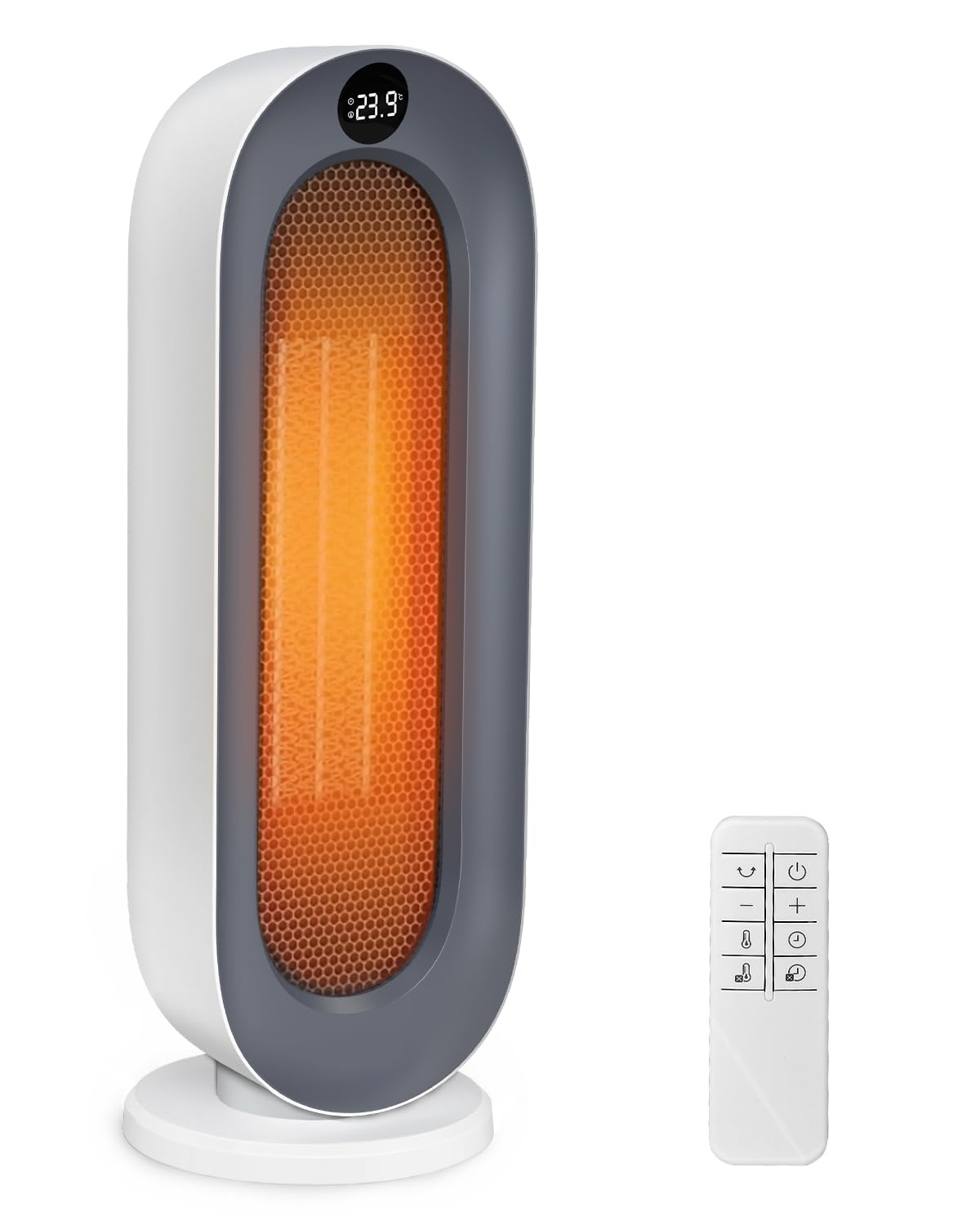 『2024冬新型』 セラミックヒーター 【ECO知能恒温 節電対策】 セラミックファンヒーター 暖房器具 省エネ 電気 ファンヒーター 首振り 3段階温度調整 800W/1200W 切り忘れ防止 二重過熱保護 転倒OFF タイマー機能 リモコン付き 大風量