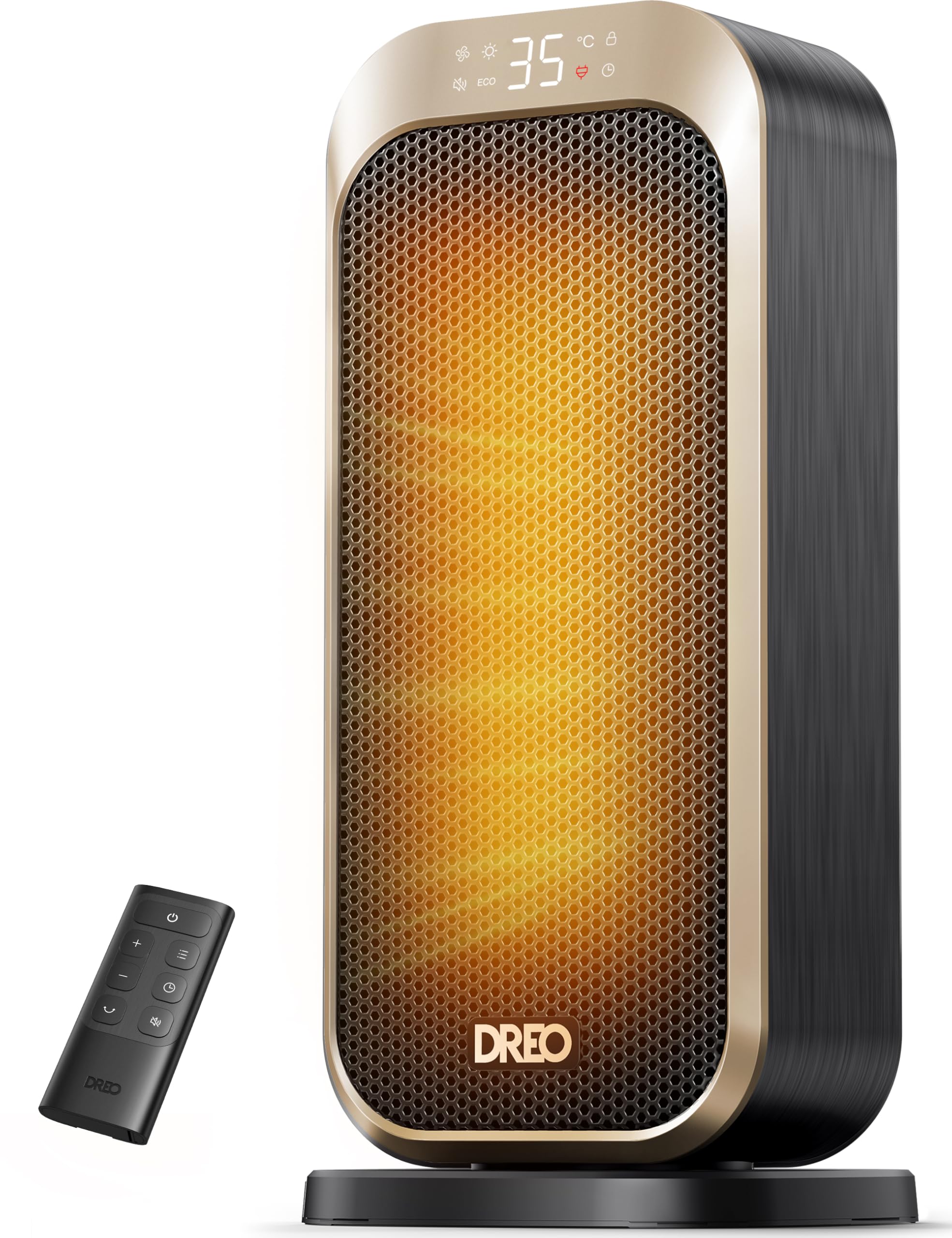 DREO セラミック ファンヒーター 【40%節電対策・パワフル速暖 】コンパクト 暖房器具 120 ...