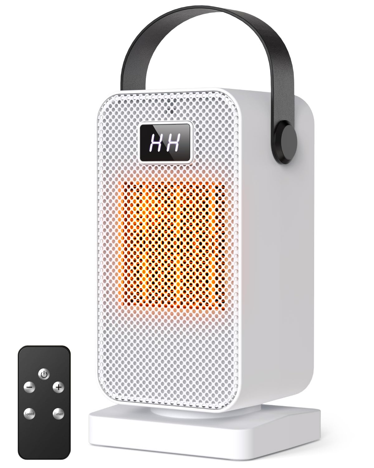 【2025秋冬限定】セラミックヒーター 小型 セラミックファンヒーター 足元 2秒速暖 大風量 2段階風量調..