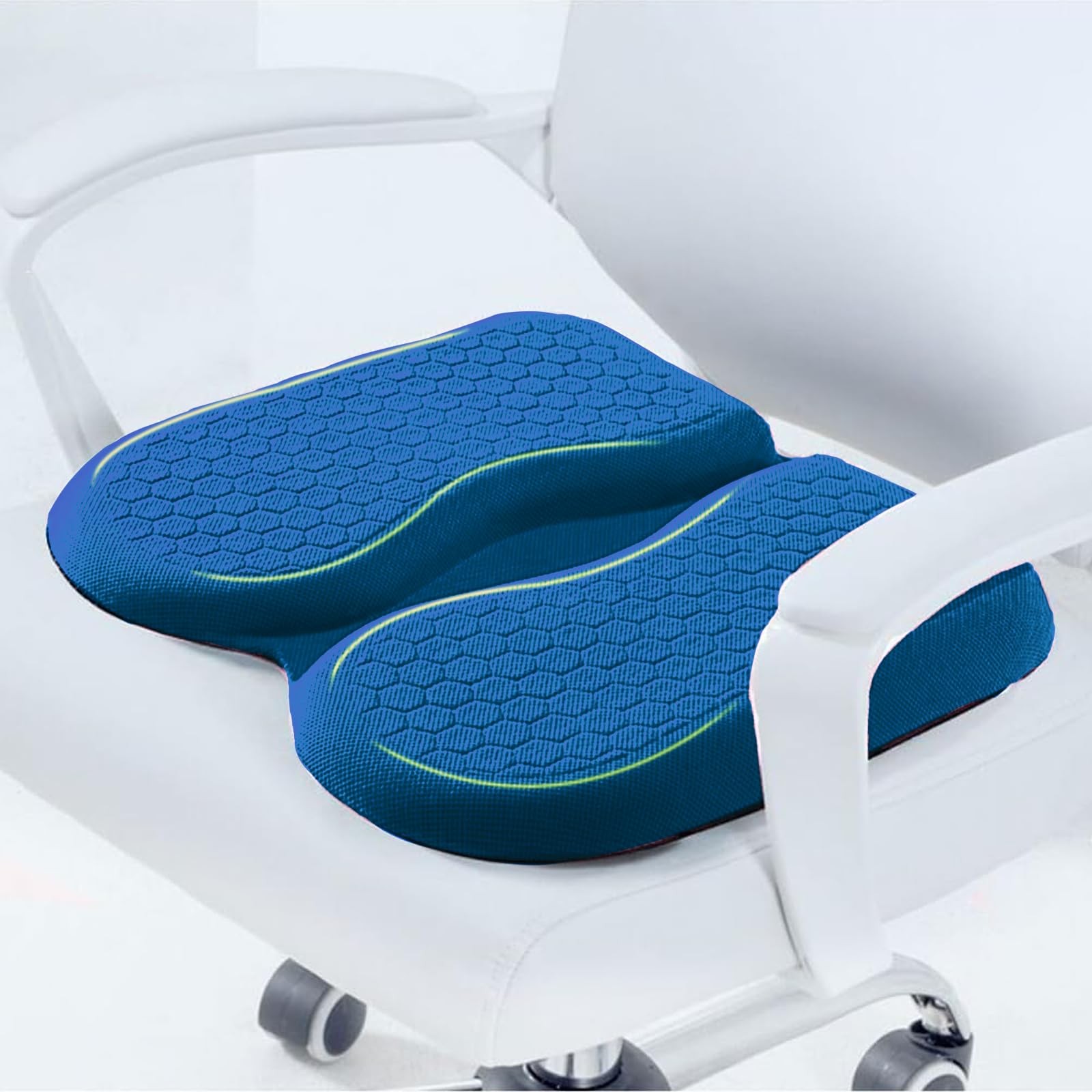 TaiBest 最新ゲルクッション クッション特大 大きめ 座布団 ジェルクッション ハニカム構造  ...