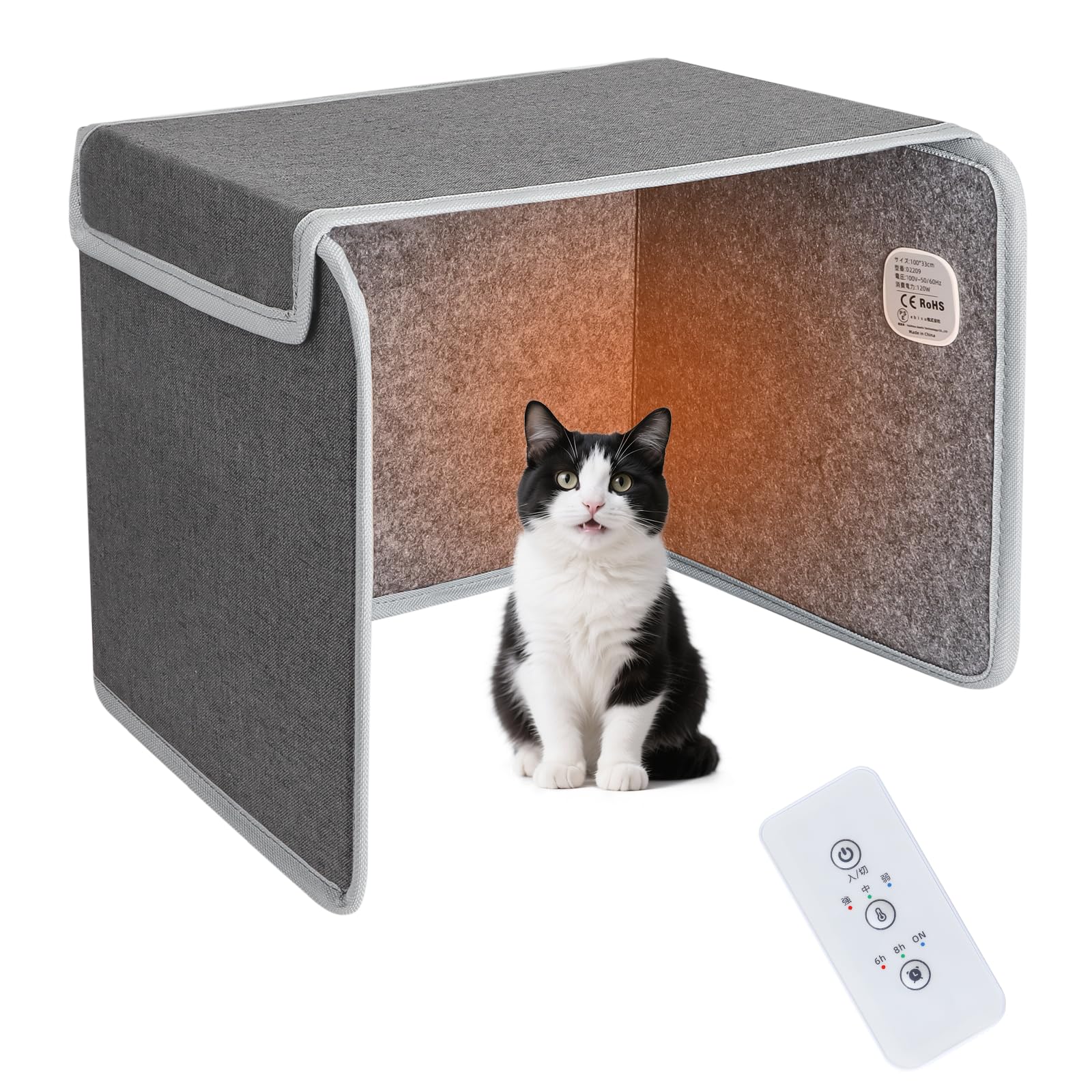 Ninonly パネルヒーター ペット 足元ヒーター デスク下 デスクヒーター 3段階温度調節 6H/8H/連続作業..