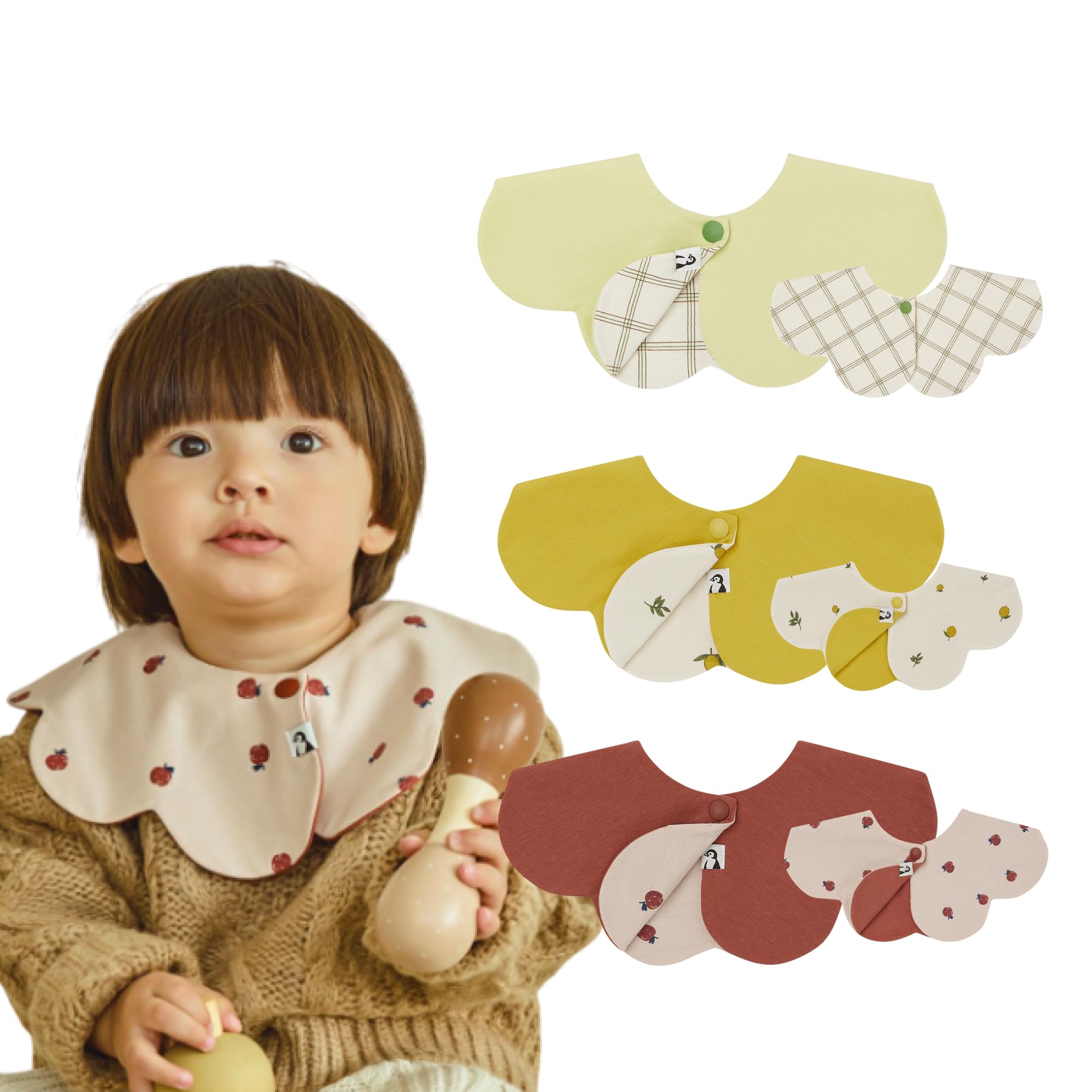 [Konny] ���ˡ���С����֥륹���� 3�祻�å�Baby Bib 360�������� ����줫�� �ۼ�����®���� ����ץ� ���λ� �ˤλ� �٥ӡ������� ��...