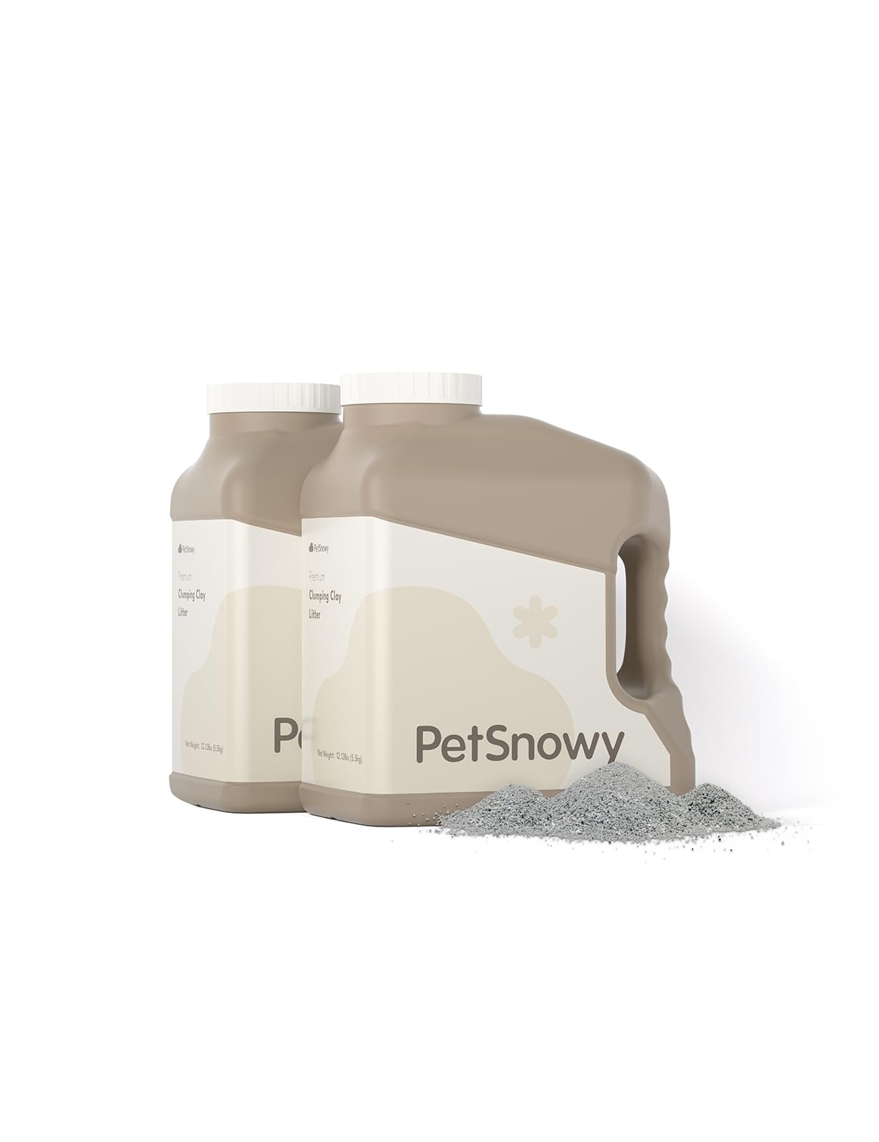 PetSnowy 猫砂 天然ベントナイト使用 鉱物 少量でしっかり固まる 消臭アップ 抗菌 砂ぼこりが舞いにくい システムトイレ対応