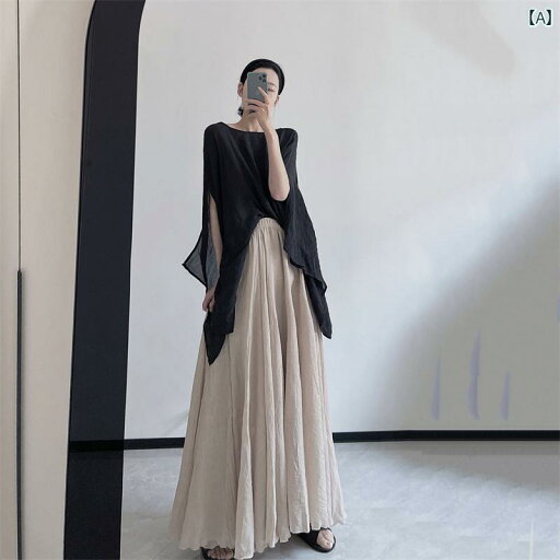 レディース スカート の コットンと リネンの ロングな 流れるような スカート 夏の 薄手 レトロ ロング 足首までの ハーフ レングスの フェアリーの 森の スタイル レディース スカート の コットンと リネンの ロングな 流れるような スカート 夏の 薄手 レトロ ロング 足首までの ハーフ レングスの フェアリーの 森の スタイル