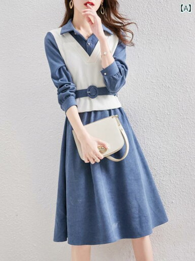 おしゃれ 春 広 州 市三 航の 高級 商品 ~ 春秋 ウエスト 痩せ 通勤 ワンピース 女性用 シンプル スタイル aライン スカート おしゃれ 春 広 州 市三 航の 高級 商品 ~ 春秋 ウエスト 痩せ 通勤 ワンピース 女性用 シンプル スタイル aライン スカート