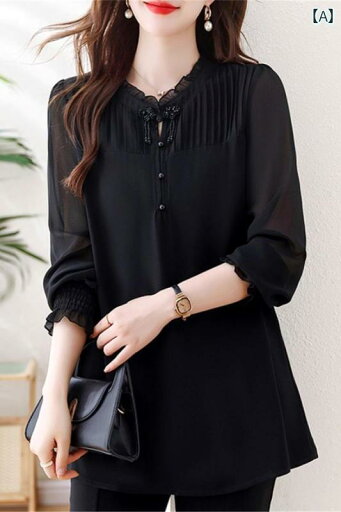 レディース オシャレ 9月 モモ ミドル 丈 秋服 シンプルで シック スリム 長袖 ファッション 大きいサイズ ゆったり シャツ レディース オシャレ 9月 モモ ミドル 丈 秋服 シンプルで シック スリム 長袖 ファッション 大きいサイズ ゆったり シャツ