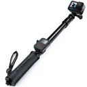 SANDMARC Pole - Black Edition:42-103 cm h|[iB_) ubNGfBVi[gNbvp}Egtj: GoPro Hero 8/Max/Hero 7/Hero 6/Fusion/Hero 5/Hero 4/Session/Hero 3+/Hero 3/Hero 2/HD/Osmo acti