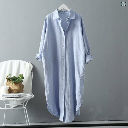 大人 オシャレ 服 2024 春夏の アウターと して 着られる コットンリネンの 長袖 ホワイト シャツ の な BF ミドル 丈 ドレスが新 登場 大人 オシャレ 服 2024 春夏の アウターと して 着られる コットンリネンの 長袖 ホワイト シャツ の な BF ミドル 丈 ドレスが新 登場