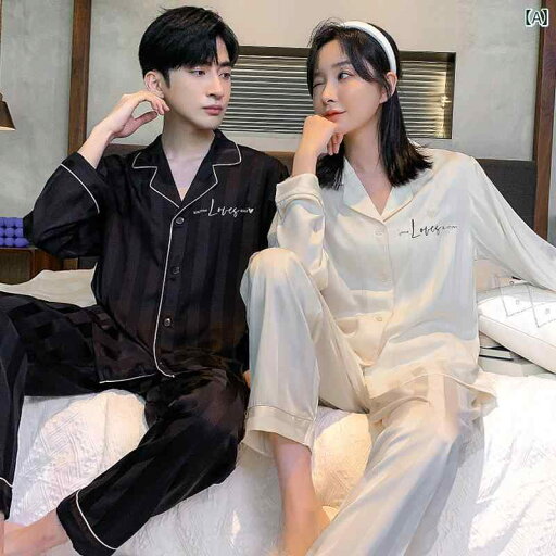 ルームウェア レディース メンズ 楽 子 夢 カップル パジャマ 女性 春秋 冷感 長袖 高級 2025 メンズ シルク ホームウェア ルームウェア レディース メンズ 楽 子 夢 カップル パジャマ 女性 春秋 冷感 長袖 高級 2025 メンズ シルク ホームウェア