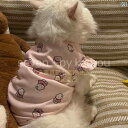 ルームウェア レディース メンズ 猫の 冬服 かわいい ウサギの フライング スリーブ ベスト ペット 服 テディ ポメラニアン 犬 猫 抜け毛 防止