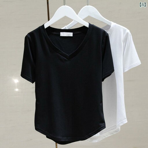 300 ジン 特大 サイズ レディース 半袖 Tシャツ イン 夏 万能 脂肪 mm カバー お腹 ストレート ショルダー Vネック スリミング トップス 300 ジン 特大 サイズ レディース 半袖 Tシャツ イン 夏 万能 脂肪 mm カバー お腹 ストレート ショルダー Vネック スリミング トップス