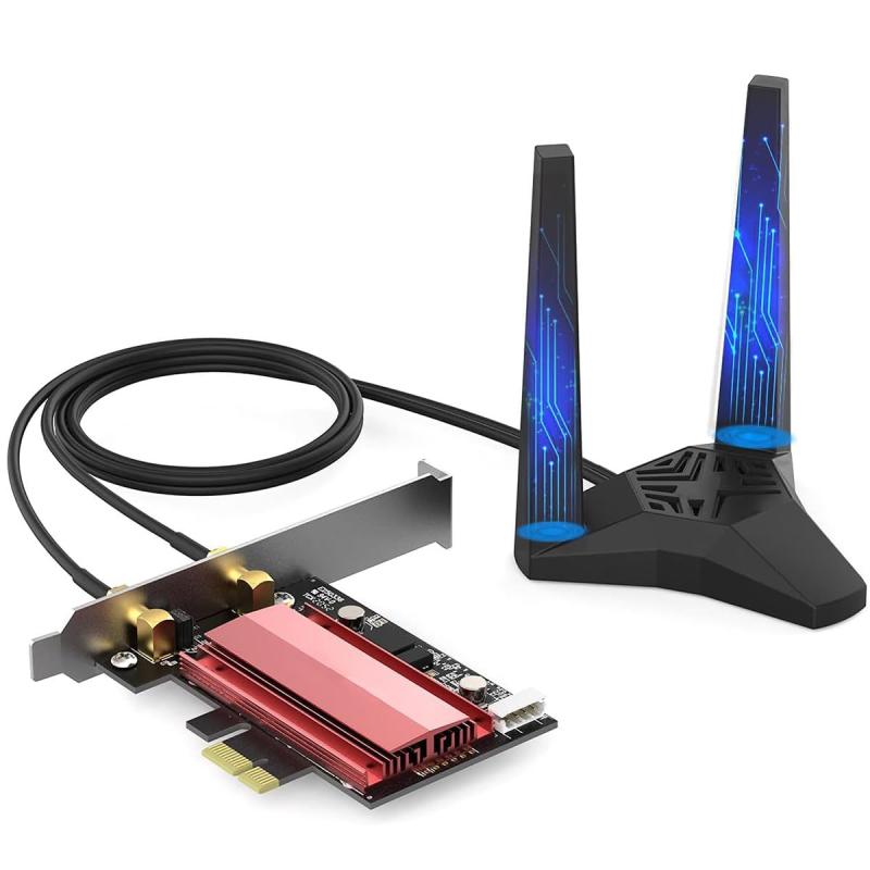 Wi-Fi 6E PCIe 無線LANカード (2.4GHz/5GHz/6G