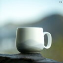 山と 遠くの 山々の 間の 風景 手 描き カップ高 価値 釉下 彩 陶器 マグカップ 家庭用 カップル カップ 女性 男性 チャイナ風