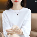 レディース トップス 綿 半袖 Tシャツ レディース ラウンドネックプルオーバー カジュアル ドロップ ショルダー ゆったり トップス 夏 2025