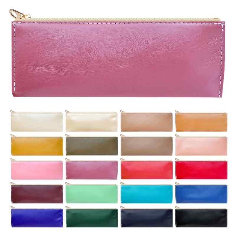 ペンケース 革 薄型 本革 コンパクト スリム 筆箱 ペン入れ 筆入れ 高級 ステーショナリー シンプル 牛革 レディース メンズ ちょっといい本革 シクラメン