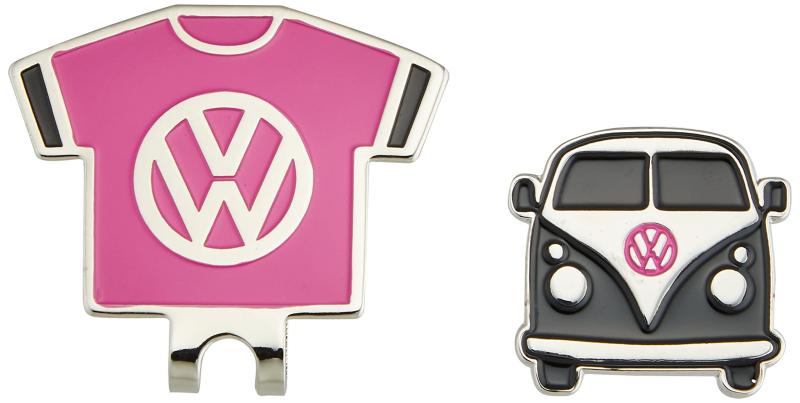 LEZAX(レザックス) グリーンマーカー Volkswagen クリップマーカー VWAC-9508 ブラック×ピンク