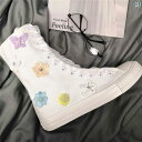 春 スニーカー レディース ブーツ フラット ハイカット キャンバス シューズ シューズフラワー 快適 ネット レース スタイル