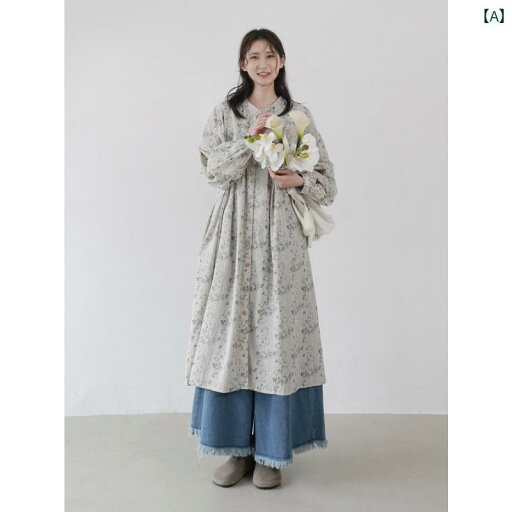 レディース ワンピース かわいい 芸術的な レトロ 花柄の ドレス ロング 春 レディース 花柄 長袖 スカート ゆったり シャツ 重ね 着 レディース ワンピース かわいい 芸術的な レトロ 花柄の ドレス ロング 春 レディース 花柄 長袖 スカート ゆったり シャツ 重ね 着