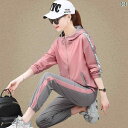 レディース おしゃれ 女性用 カジュアル スポーツ スーツ 2025 春秋 大きいサイズ 中年 スウェットシャツ ランニング マッチング フル セット