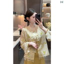 かわいい 春夏 チャイナ風 民族 風 禅 婦人服の 夏の ハイエンドの ボタン 付き コート サスペンダー ドレス ツーピース スーツ