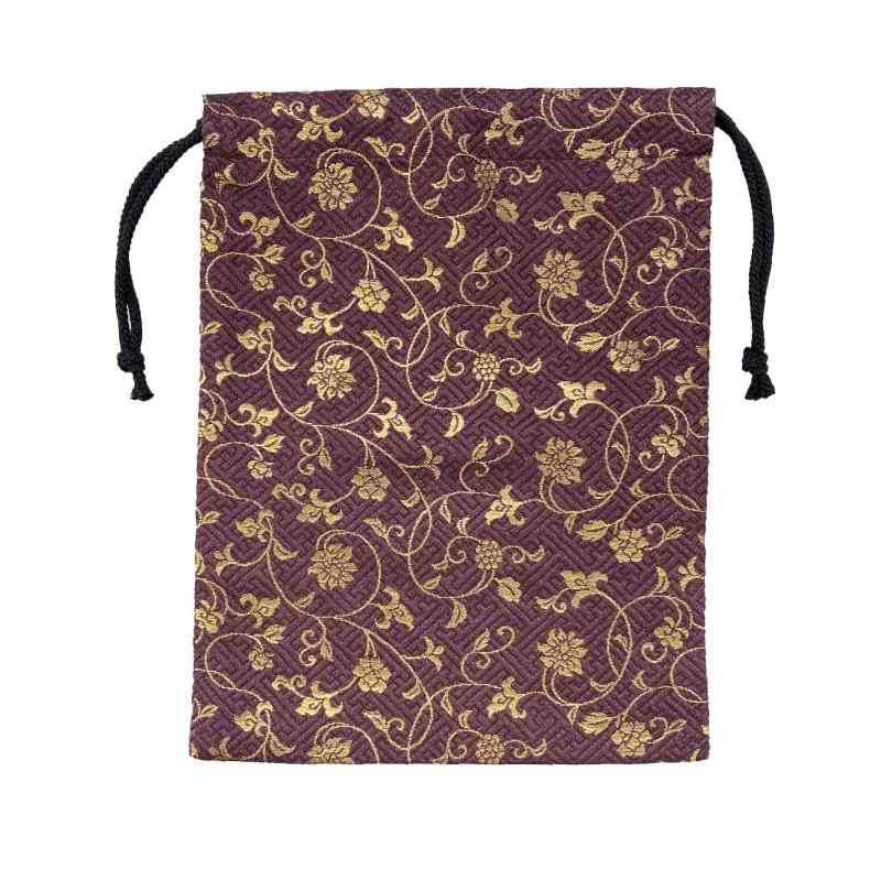 御朱印帳袋 【古代】 御朱印帳入れ 19×26cm 小物入れ 御朱印帳 袋 巾着 巾着袋 日本製 金襴 京都 金らん 西陣織