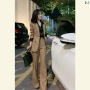 レディース コート 春 オシャレ 夏服は 品格が あり クールで 高級 感が 香りの よい 小 魅惑的 スタイルと プロな スーツ パンツを 合わせた セットで...