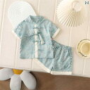 帽子 オシャレ レディース メンズ 幼児用 夏服 外出用 3 〜 9ヶ月 ベビー ノースリーブ ショート パンツ ツーピース スーツ 1歳用 新 チャイナ風 ド...