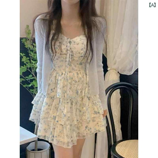 レディース トップス オシャレ 春 フランスの なの 花柄 サスペンダー ドレス スーツ 女性 夏 女の子 プチ ふわふわ ケーキ ショート スカート ツーピース レディース トップス オシャレ 春 フランスの なの 花柄 サスペンダー ドレス スーツ 女性 夏 女の子 プチ ふわふわ ケーキ ショート スカート ツーピース