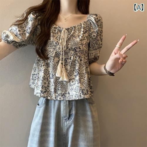 レディース トップス かわいい 春夏 大きいサイズ フレンチ レトロ スクエアネック パフスリーブ トップス レディース 夏 脂肪 mm スリム 年齢 軽減 スタイリッシュ シャツ レディース トップス かわいい 春夏 大きいサイズ フレンチ レトロ スクエアネック パフスリーブ トップス レディース 夏 脂肪 mm スリム 年齢 軽減 スタイリッシュ シャツ