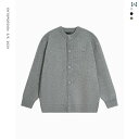 メンズ トップス オシャレ 2024 秋 野球 襟 厚手 ニットカーディガン 無地 カジュアル な セーター ジャケット メンズ レディースの