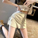 レディース スカート ショートパンツ ホット ガール デニムショートパンツ スカート レディース サマー ニュー スタイル ハイウエスト 不規則な aライン ヒ...