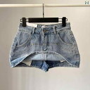 レディース スカート ショートパンツ 甘くて クールな ホット ガールの 魅惑的 短い コットン デニムスカート 女性と アメリカ ローウエスト へそ 出し フ...