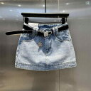 レディース スカート ショートパンツ の 商品 2025 春の ブラック スリム ハイウエスト レディース ショート スカート非 伸縮性 ホット ガール アメリ...