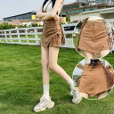 レディース スカート ショートパンツ デニムショートパンツ スカート レディース 春と 夏 薄手 2025 ホット ガール スリム aライン ショート パンツ