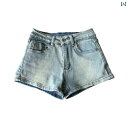 レディース スカート ショートパンツ ライト ブルーの デニムショートパンツ ホット ガール ショート パンツ レディース 夏用 ハイウエスト タイトヒップ 美...