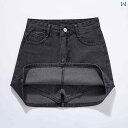 レディース ショートパンツ スカート 夏の デニム ショート スカート aライン レディースな 黒と グレーの ハイウエスト スリム ヒップ パンツ レディース