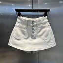 レディース ショートパンツ スカート の ホット ガール ホワイト ジーンズ スカート 女性 2024夏 大きいサイズ ハイウエスト スリム aライン ショート