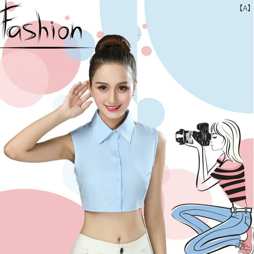 レディース トップス かわいい 女性用 無地 フェイク カラー 冬 韓国 ベスト シャツ シフォン 装飾 レディース トップス かわいい 女性用 無地 フェイク カラー 冬 韓国 ベスト シャツ シフォン 装飾