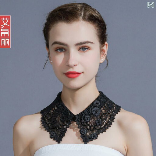 レディース トップス オシャレ 春 女性用 ホワイト シャツ フェイク カラー ドール レース 装飾 セーター レディース トップス オシャレ 春 女性用 ホワイト シャツ フェイク カラー ドール レース 装飾 セーター