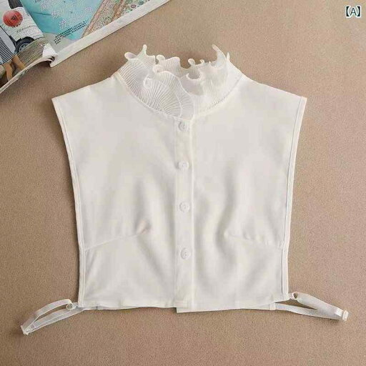 レディース トップス オシャレ 春 女性用 フェイク カラー セーター シャツ 装飾 プリーツ ホワイトウェーブ レディース トップス オシャレ 春 女性用 フェイク カラー セーター シャツ 装飾 プリーツ ホワイトウェーブ