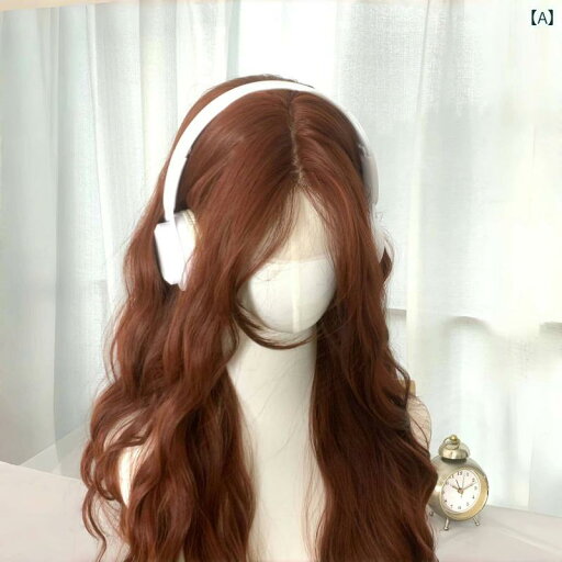 フルウィッグ かわいい ロング キャラメル レッドブラウン ウィッグ 女性 ロング ヘア 韓国 優しい 水 波 カール 甘辛 フル ヘッド カバー フルウィッグ かわいい ロング キャラメル レッドブラウン ウィッグ 女性 ロング ヘア 韓国 優しい 水 波 カール 甘辛 フル ヘッド カバー