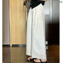 マタニティ ハイウエスト マタニティパンツ 妊婦用 ホワイト ストレート ワイド レッグ パンツ レディース 春夏 2025 レース スプライシングノー ベリー...