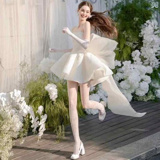 パーティードレス ドレスワンピース ロングワンピース ホワイト チューブ トップ モーニング ガウン 花嫁 婚約 イブニングドレス 2025 スモール ハイエンド 成人 式 パーティー ショート スカート パーティードレス ドレスワンピース ロングワンピース ホワイト チューブ トップ モーニング ガウン 花嫁 婚約 イブニングドレス 2025 スモール ハイエンド 成人 式 パーティー ショート スカート