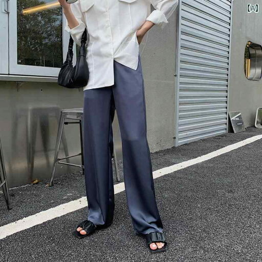 パンツ レディース ワイドパンツ 女性用 シルクサテン ワイド レッグ パンツ ドレープ 春夏 イミテーション アセテート 光沢 冷感 ハイウエスト スリム モ ッピング ストレート パンツ レディース ワイドパンツ 女性用 シルクサテン ワイド レッグ パンツ ドレープ 春夏 イミテーション アセテート 光沢 冷感 ハイウエスト スリム モ ッピング ストレート