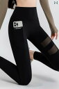 ヨガパンツ ヨガウェア パンツ 夏の アウターと して 着用 できる 女性用 メッシュ シングル ポケット シャーク パンツ。 薄手 ハイウエスト 大きめ サイズ ヨガ バービー サイクリング フィットネス レギンス。
