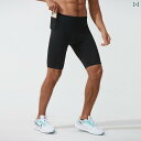 ヨガパンツ レギンス パンツ メンズ プロ 仕様の ランニング用 コンプレッション ショーツ 朝の ジョギング ランニング タイトフィット 半 伸縮性 スマート...